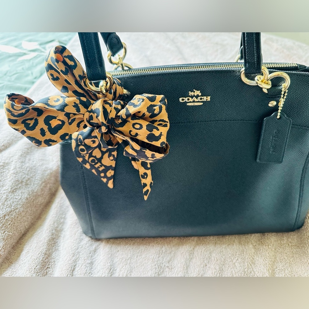 Coach Leopard Purse Scarf